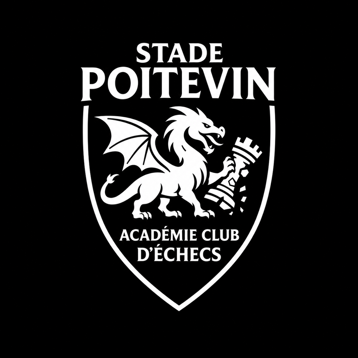 Logo Stade Poitevin Academie Club Echecs - Club d'échecs sur Poitiers et Grand Poitiers : échecs en milieu scolaire, équipes d'échecs en interclubs, section échecs au collège Clovis Pin de Poitiers